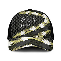 Born And Raised Aloha Hawaii Classic Cap Kanaka Kakau Hawaiian Tiare Pakalana Lei - Polynesian Pride