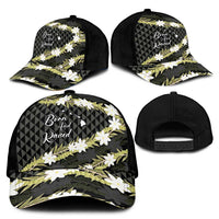 Born And Raised Aloha Hawaii Classic Cap Kanaka Kakau Hawaiian Tiare Pakalana Lei - Polynesian Pride