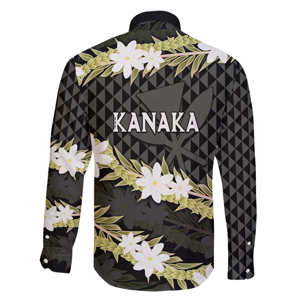 Born And Raised Aloha Hawaii Family Matching Long Sleeve Bodycon Dress and Hawaiian Shirt Kanaka Kakau Hawaiian Tiare Pakalana Lei - Polynesian Pride