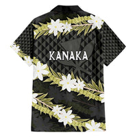 Born And Raised Aloha Hawaii Family Matching Off Shoulder Maxi Dress and Hawaiian Shirt Kanaka Kakau Hawaiian Tiare Pakalana Lei - Polynesian Pride