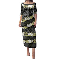 Born And Raised Aloha Hawaii Family Matching Puletasi and Hawaiian Shirt Kanaka Kakau Hawaiian Tiare Pakalana Lei - Polynesian Pride