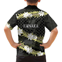 Born And Raised Aloha Hawaii Hawaiian Shirt Kanaka Kakau Hawaiian Tiare Pakalana Lei - Polynesian Pride
