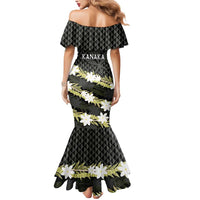 Born And Raised Aloha Hawaii Mermaid Dress Kanaka Kakau Hawaiian Tiare Pakalana Lei - Polynesian Pride