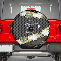Born And Raised Aloha Hawaii Spare Tire Cover Kanaka Kakau Hawaiian Tiare Pakalana Lei - Polynesian Pride