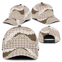 Brown Hawaii Tiare and Shell Lei Classic Cap Hawaiian Palaka Luxury Vibes LT14 - Polynesian Pride