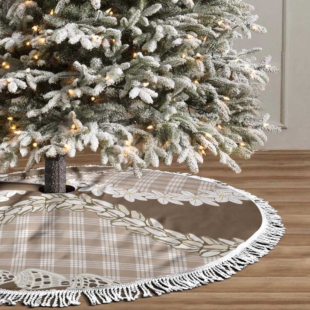 Brown Hawaii Tiare and Shell Lei Tree Skirt Hawaiian Palaka Luxury Vibes LT14 - Polynesian Pride