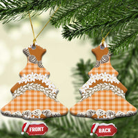 Orange Hawaii Tiare and Shell Lei Ceramic Ornament Hawaiian Palaka Luxury Vibes - Polynesian Pride