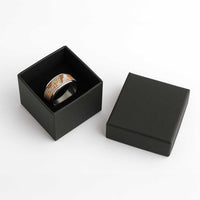 Orange Hawaii Tiare and Shell Lei Classic Ring Hawaiian Palaka Luxury Vibes LT14 - Polynesian Pride