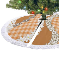 Orange Hawaii Tiare and Shell Lei Tree Skirt Hawaiian Palaka Luxury Vibes LT14 - Polynesian Pride
