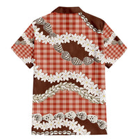 Red Hawaii Tiare and Shell Lei Family Matching Mermaid Dress and Hawaiian Shirt Hawaiian Palaka Luxury Vibes - Polynesian Pride