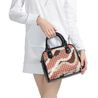 Red Hawaii Tiare and Shell Lei Shoulder Handbag Hawaiian Palaka Luxury Vibes - Polynesian Pride