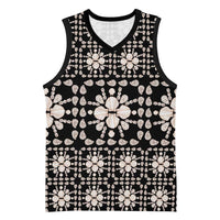 Aloha Hawaii Shell Quilt Basketball Jersey Seamless Style - Polynesian Pride