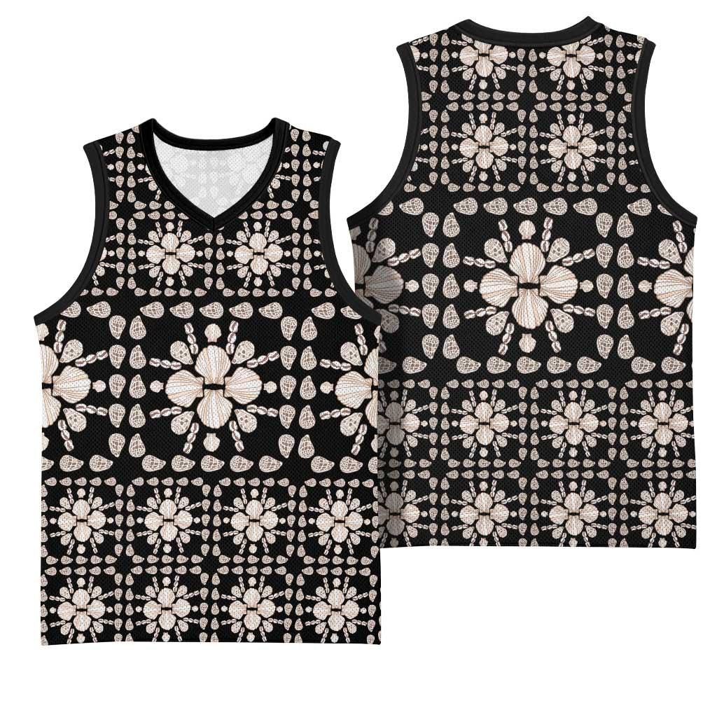Aloha Hawaii Shell Quilt Basketball Jersey Seamless Style - Polynesian Pride