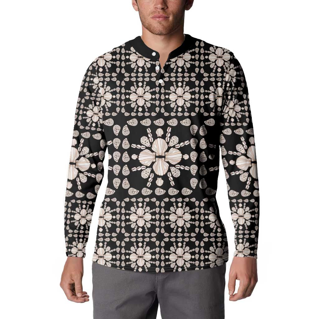 Aloha Hawaii Shell Quilt Button Sweatshirt Seamless Style - Polynesian Pride