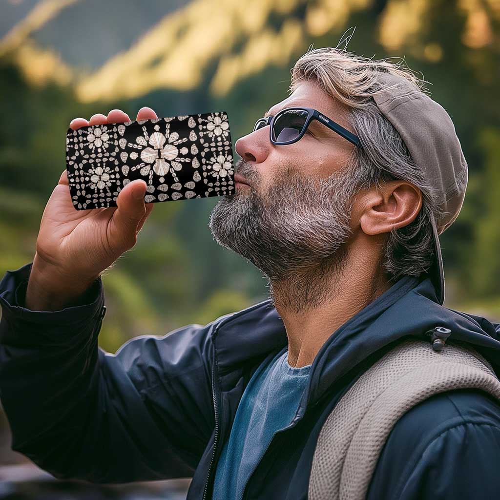 Aloha Hawaii Shell Quilt 4 in 1 Can Cooler Tumbler Seamless Style - Polynesian Pride