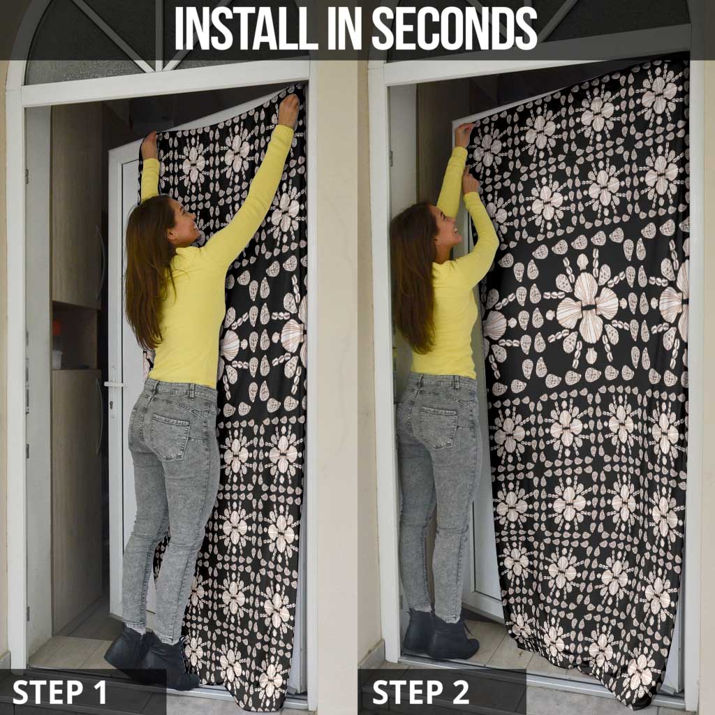 Aloha Hawaii Shell Quilt Door Cover Seamless Style - Polynesian Pride