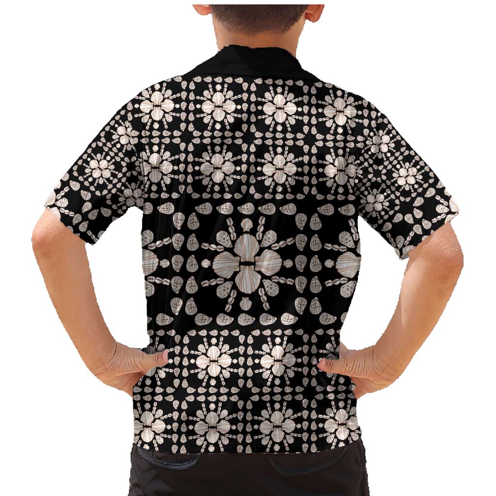 Aloha Hawaii Shell Quilt Family Matching Mermaid Dress and Hawaiian Shirt Seamless Style - Polynesian Pride