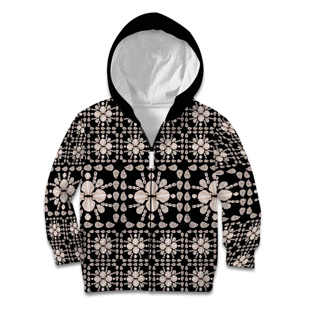 Aloha Hawaii Shell Quilt Kid Hoodie Seamless Style - Polynesian Pride