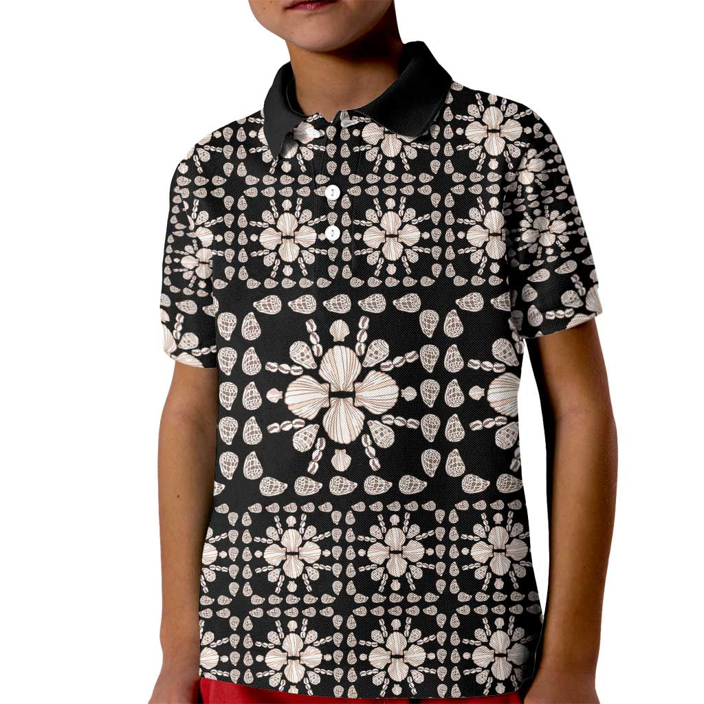 Aloha Hawaii Shell Quilt Kid Polo Shirt Seamless Style - Polynesian Pride