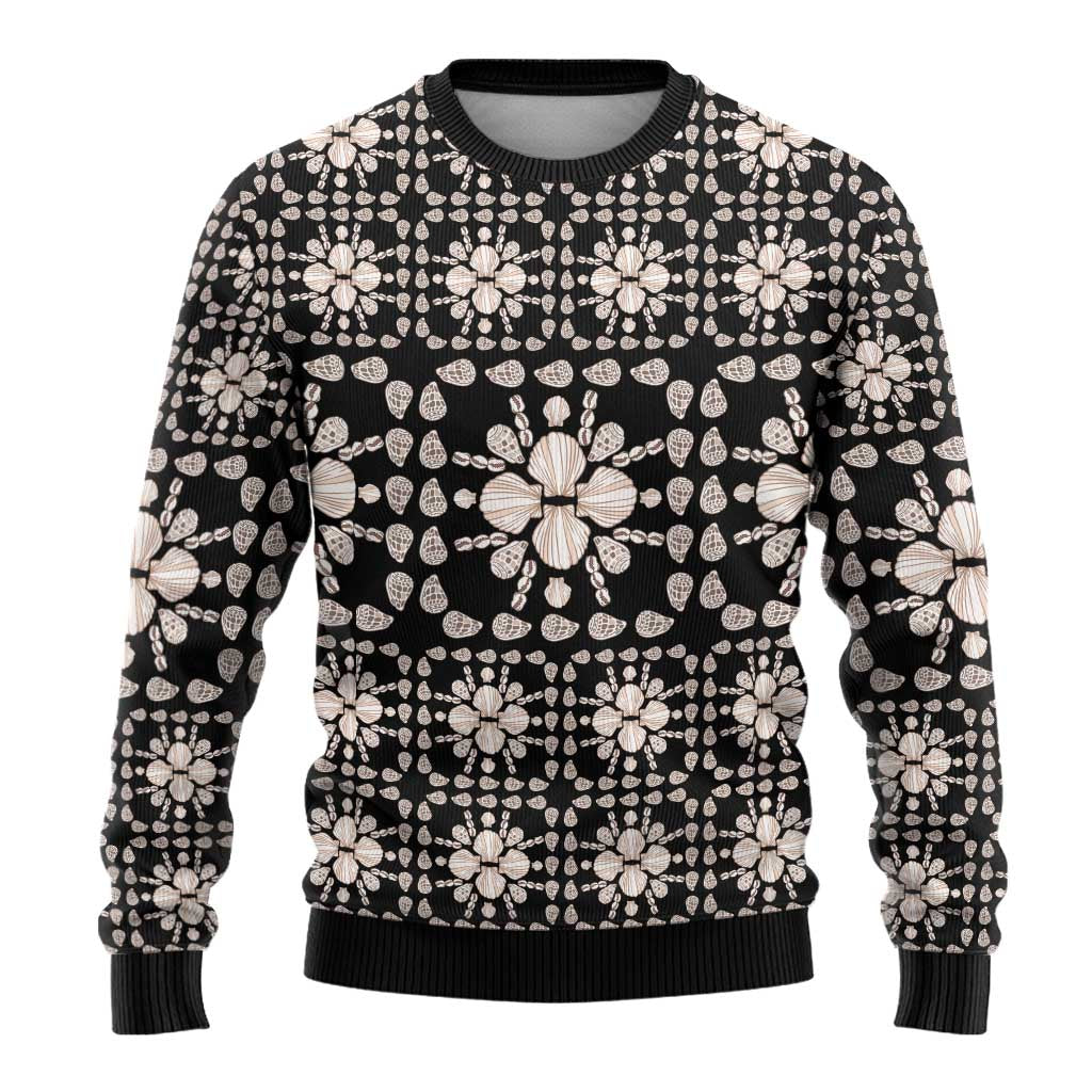 Aloha Hawaii Shell Quilt Ugly Christmas Sweater Seamless Style - Polynesian Pride