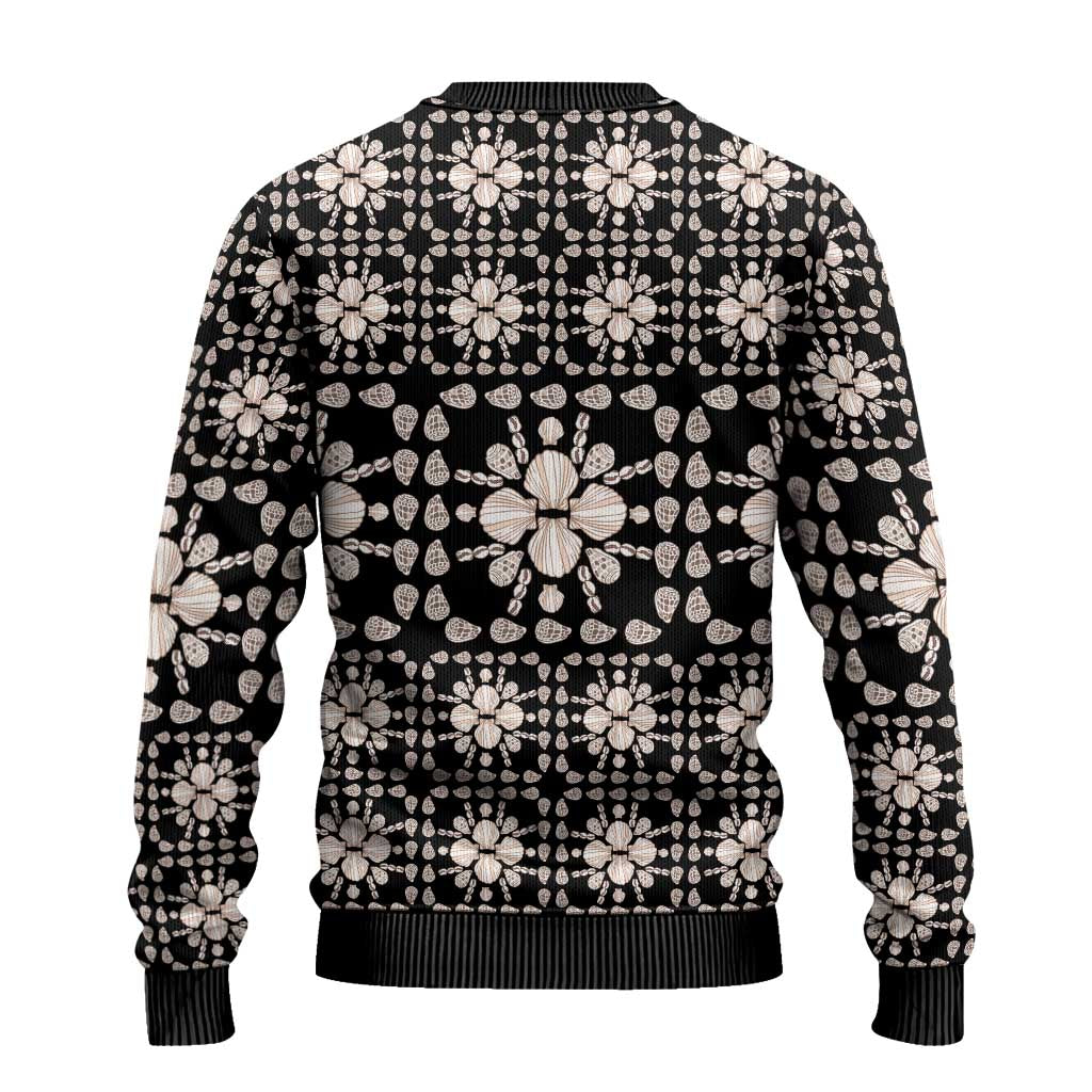 Aloha Hawaii Shell Quilt Ugly Christmas Sweater Seamless Style - Polynesian Pride