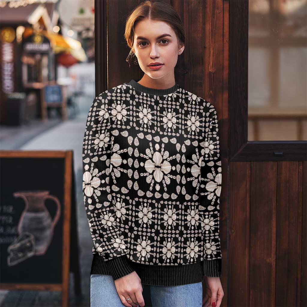 Aloha Hawaii Shell Quilt Ugly Christmas Sweater Seamless Style - Polynesian Pride