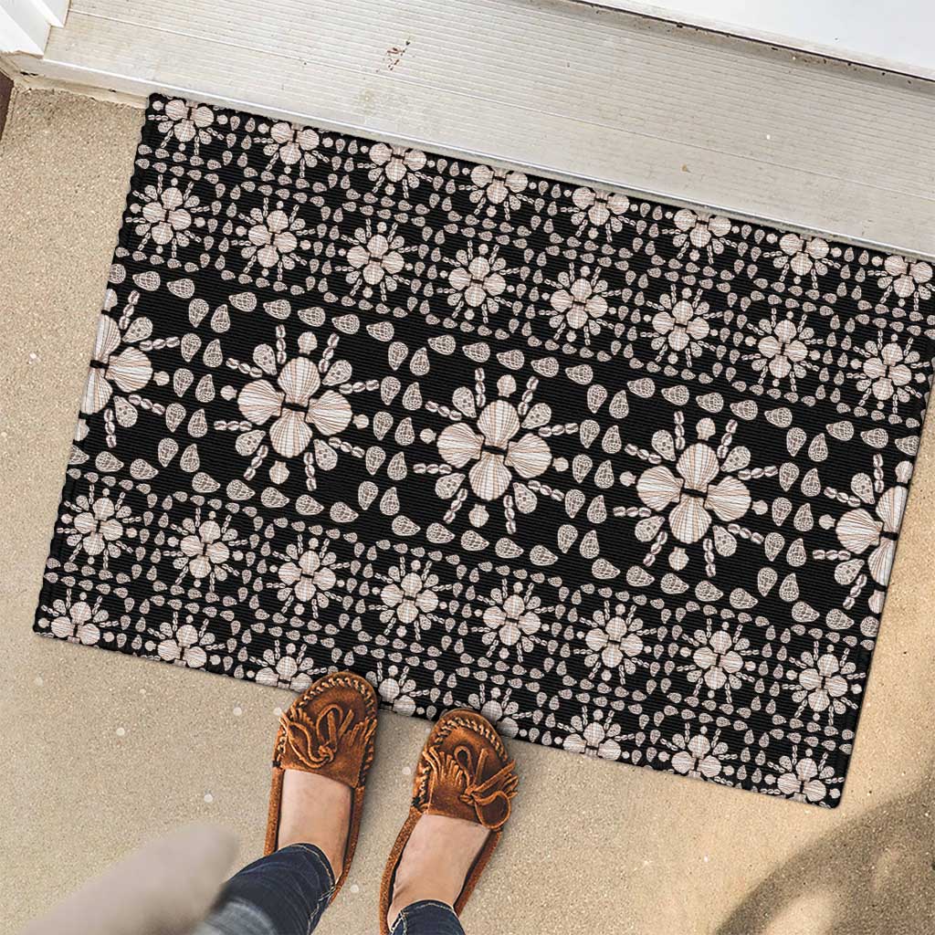 Aloha Hawaii Shell Quilt Rubber Doormat Seamless Style - Polynesian Pride