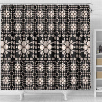 Aloha Hawaii Shell Quilt Shower Curtain Seamless Style - Polynesian Pride