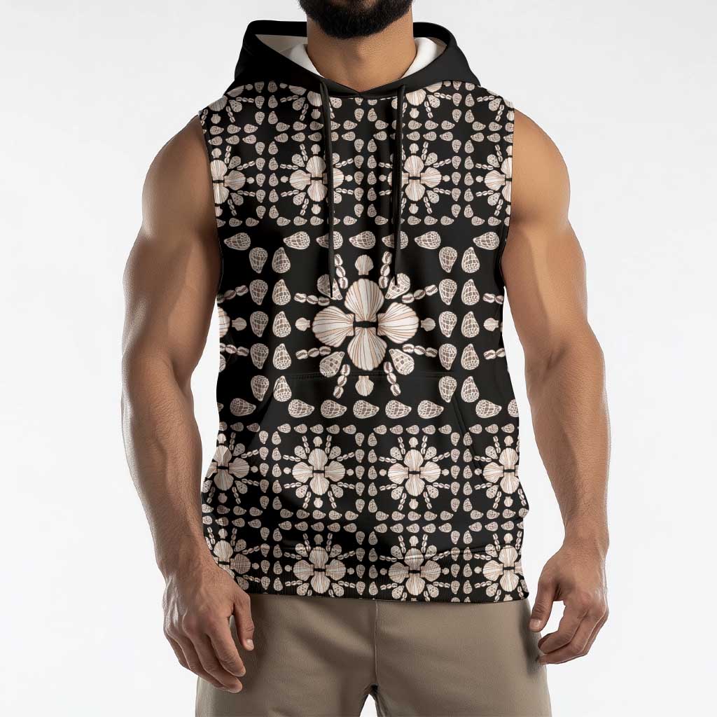 Aloha Hawaii Shell Quilt Sleeveless Hoodie Seamless Style - Polynesian Pride