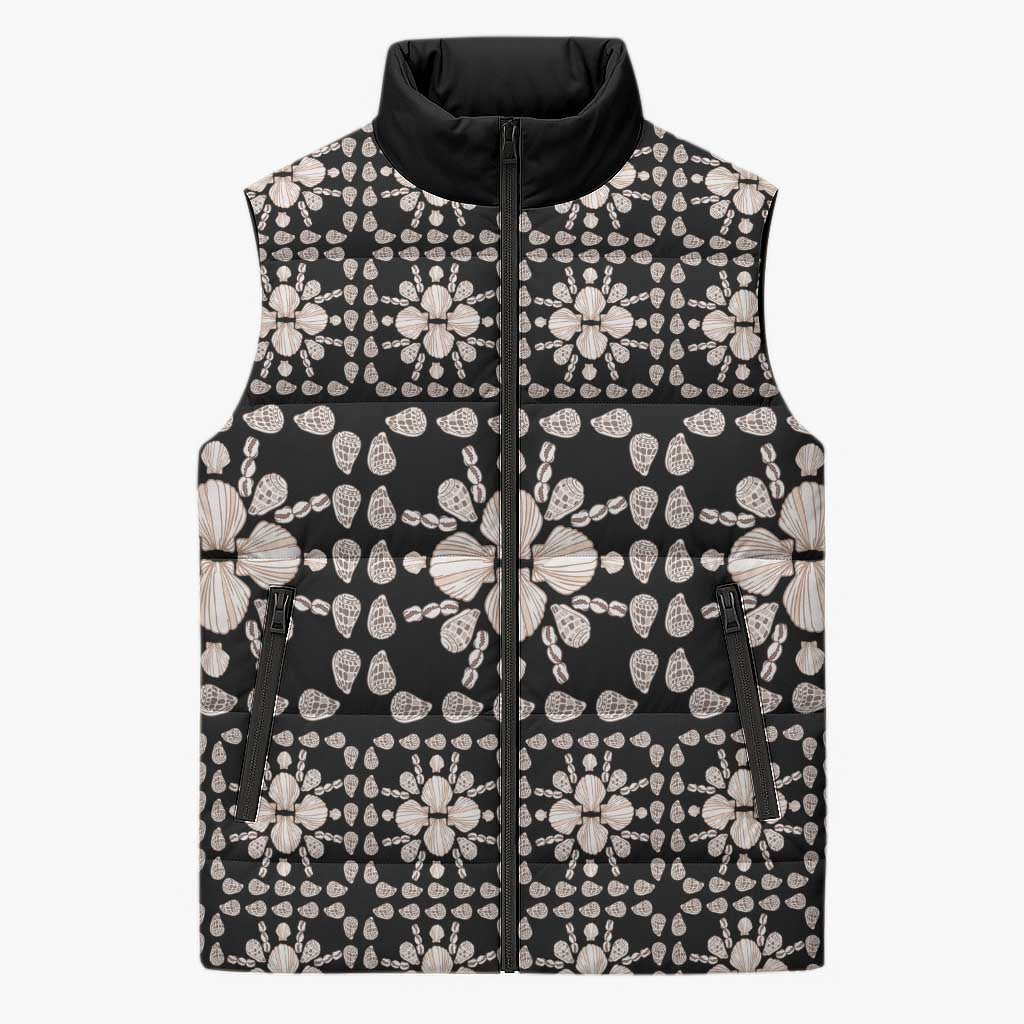 Aloha Hawaii Shell Quilt Sleeveless Puffer Jacket Seamless Style - Polynesian Pride