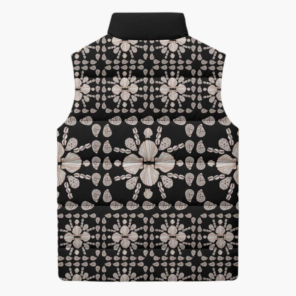 Aloha Hawaii Shell Quilt Sleeveless Puffer Jacket Seamless Style - Polynesian Pride