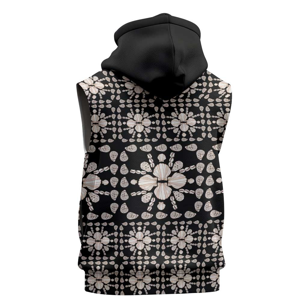 Aloha Hawaii Shell Quilt Sleeveless Zip Hoodie Seamless Style - Polynesian Pride