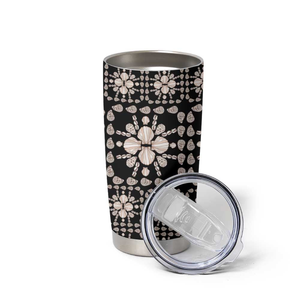 Aloha Hawaii Shell Quilt Tumbler Cup Seamless Style - Polynesian Pride