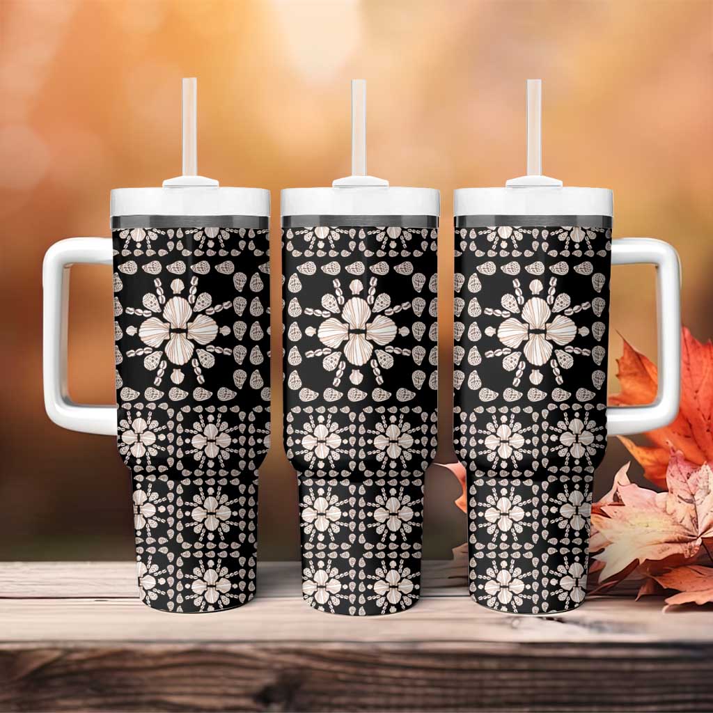 Aloha Hawaii Shell Quilt Tumbler With Handle Seamless Style - Polynesian Pride