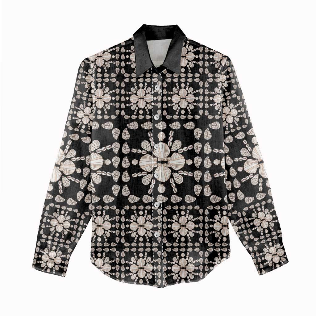 Aloha Hawaii Shell Quilt Women Casual Shirt Seamless Style - Polynesian Pride