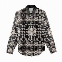 Aloha Hawaii Shell Quilt Women Casual Shirt Seamless Style - Polynesian Pride