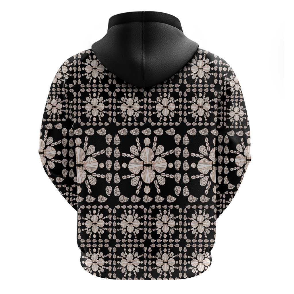 Aloha Hawaii Shell Quilt Zip Hoodie Seamless Style - Polynesian Pride