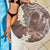 Mocha Mousse Polynesian Tribal Frangipani Tropical Vibe Beach Blanket