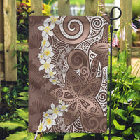 Mocha Mousse Polynesian Tribal Frangipani Tropical Vibe Garden Flag LT14 Garden Flag Mocha Mousse - Polynesian Pride