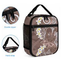Mocha Mousse Polynesian Tribal Frangipani Tropical Vibe Lunch Bag LT14 - Polynesian Pride