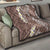 Mocha Mousse Polynesian Tribal Frangipani Tropical Vibe Quilt
