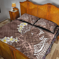 Mocha Mousse Polynesian Tribal Frangipani Tropical Vibe Quilt Bed Set LT14 - Polynesian Pride