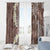 Mocha Mousse Polynesian Tribal Frangipani Tropical Vibe Window Curtain