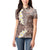 Mocha Mousse Polynesian Tribal Frangipani Tropical Vibe Women Polo Shirt