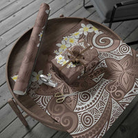 Mocha Mousse Polynesian Tribal Frangipani Tropical Vibe Wrapping Paper LT14 - Polynesian Pride