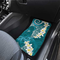 Cyan Polynesian Tribal Frangipani Tropical Vibe Car Mats LT14 - Polynesian Pride
