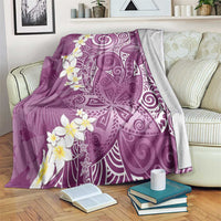Pink Polynesian Tribal Frangipani Tropical Vibe Blanket LT14 Pink - Polynesian Pride