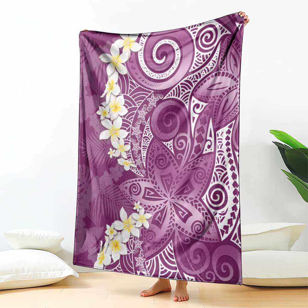 Pink Polynesian Tribal Frangipani Tropical Vibe Blanket LT14 - Polynesian Pride