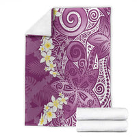 Pink Polynesian Tribal Frangipani Tropical Vibe Blanket LT14 - Polynesian Pride