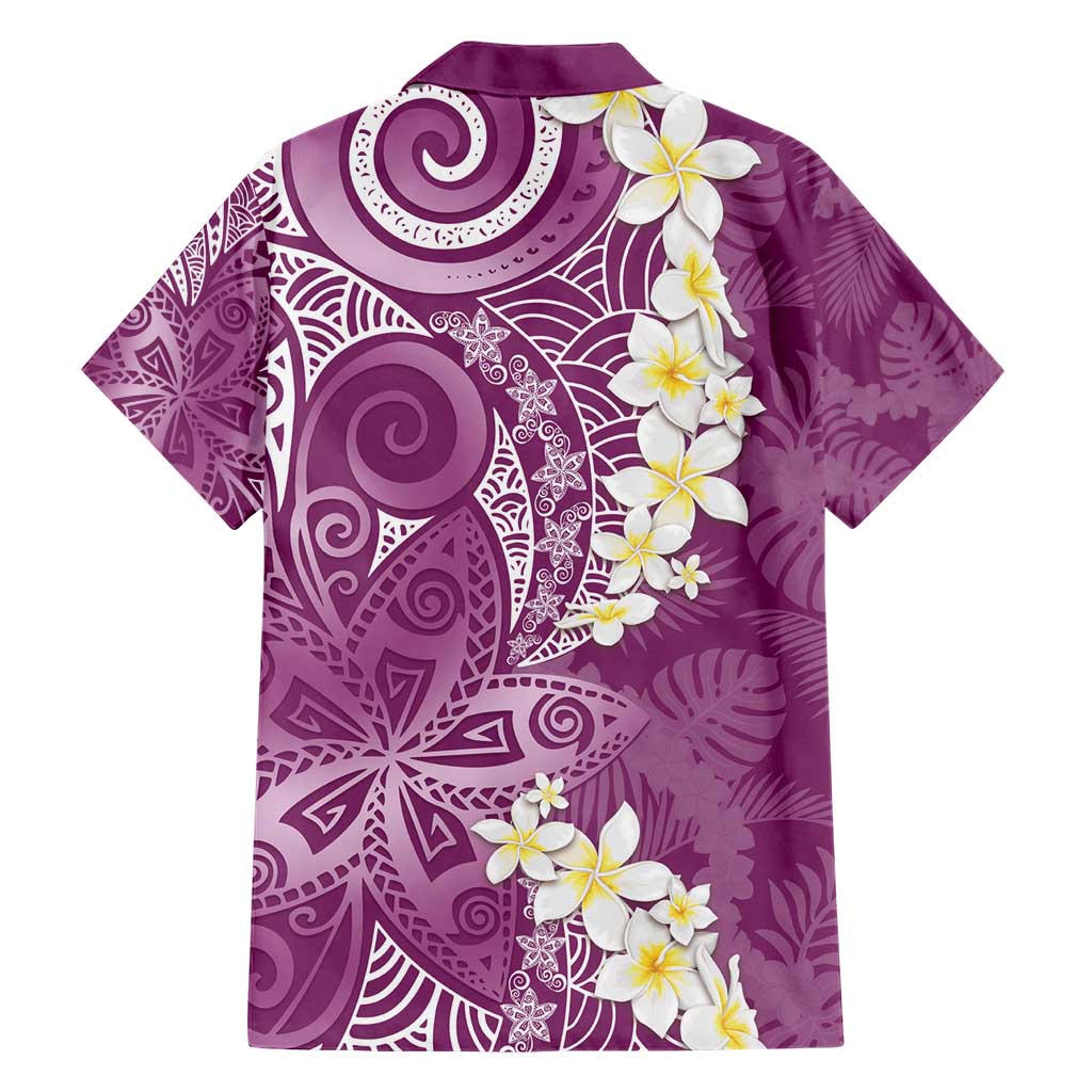 Pink Polynesian Tribal Frangipani Tropical Vibe Hawaiian Shirt LT14 - Polynesian Pride